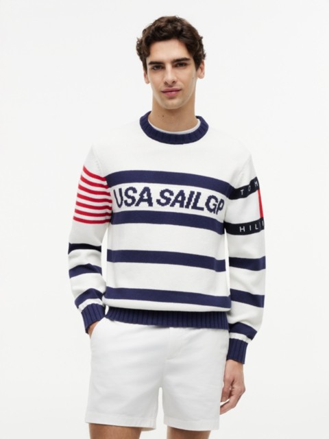 Мужские свитеры Tommy Hilfiger Tommy x US SailGP Team Striped Sweater