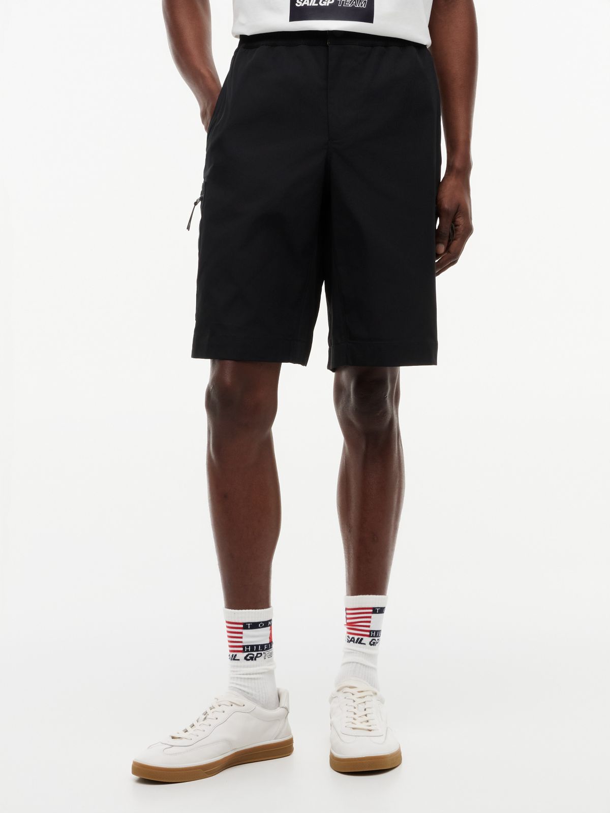 Tommy x US SailGP Team Tonal Cargo Short — Black