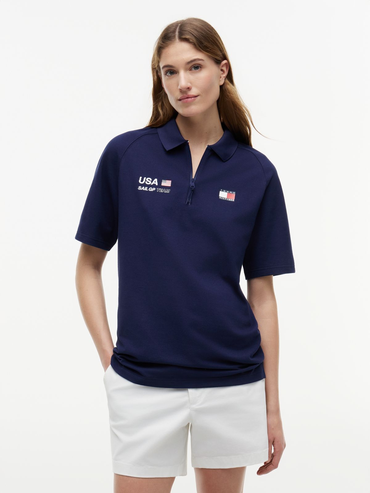 Tommy x US SailGP Team Tech Polo — Navy
