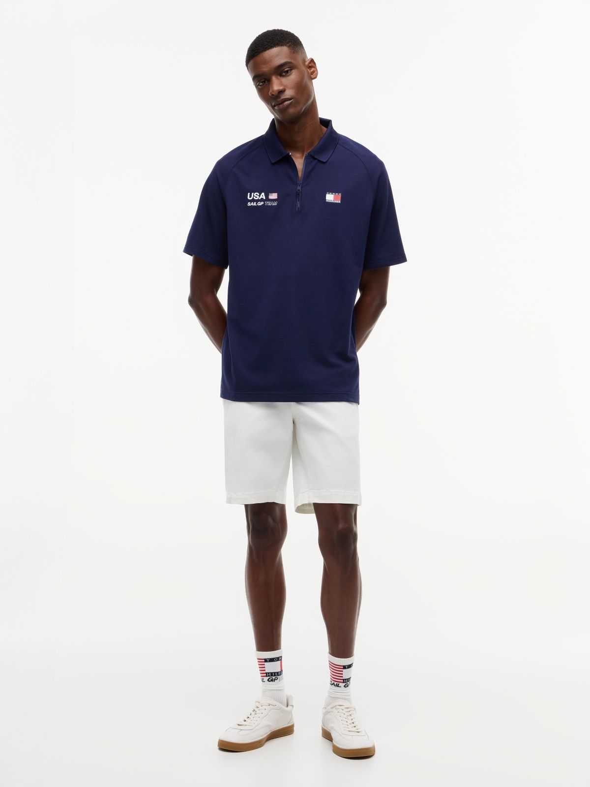 Tommy x US SailGP Team Tech Polo — Navy