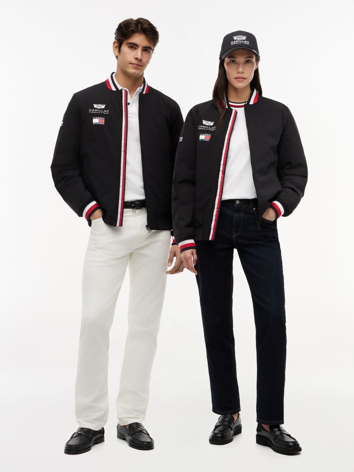 Tommy x Cadillac F1® Team Replica Bomber — Black