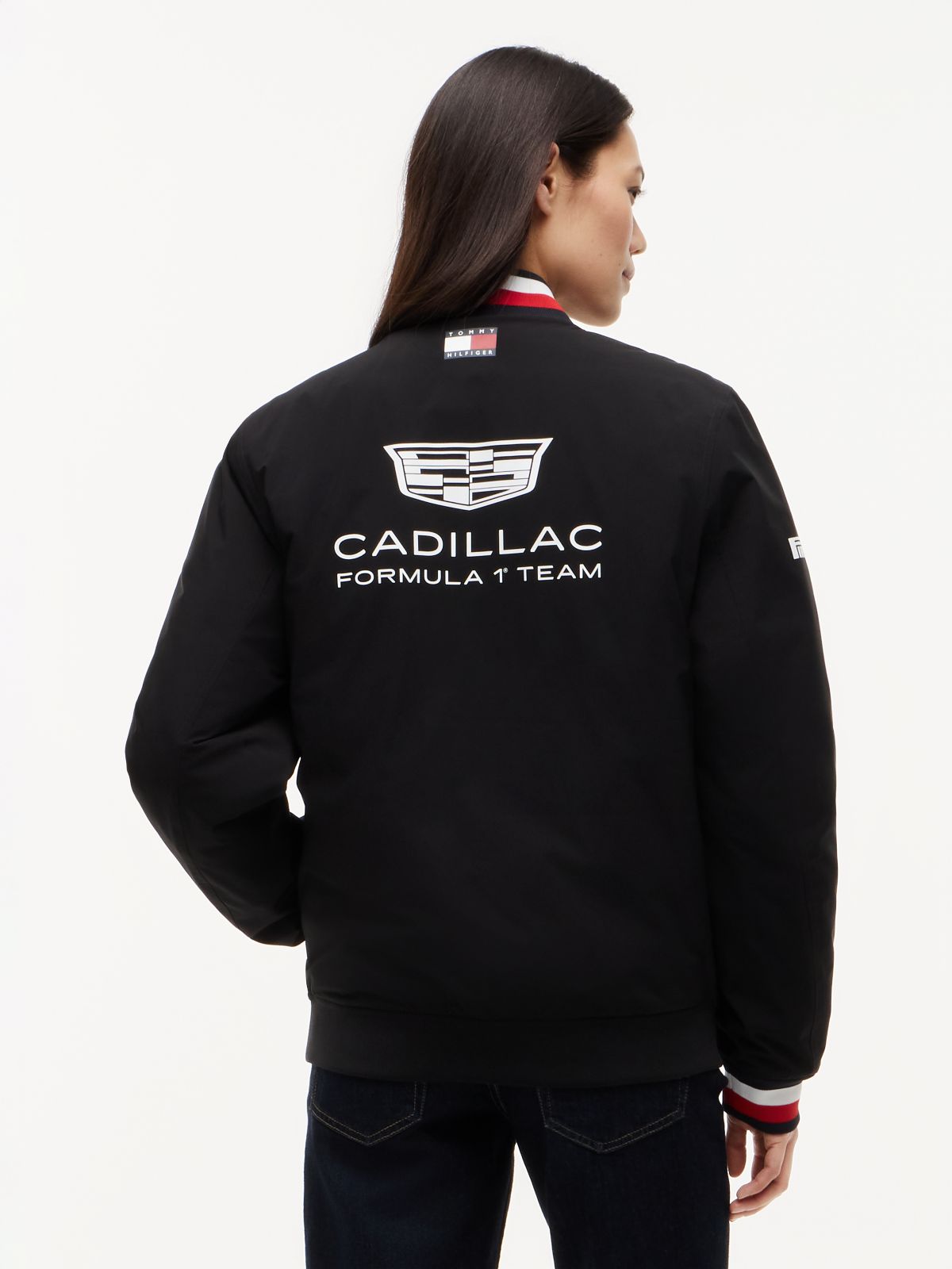 Tommy x Cadillac F1® Team Replica Bomber — Black