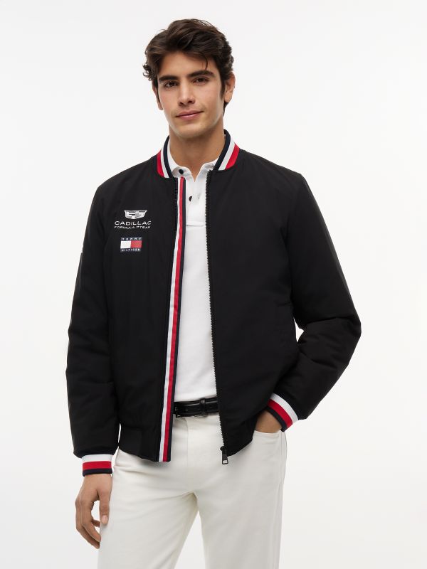 Tommy x Cadillac F1® Team Replica Bomber — Black