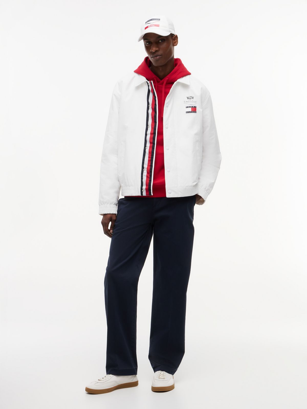 Tommy x Cadillac F1® Team Coach Jacket — White