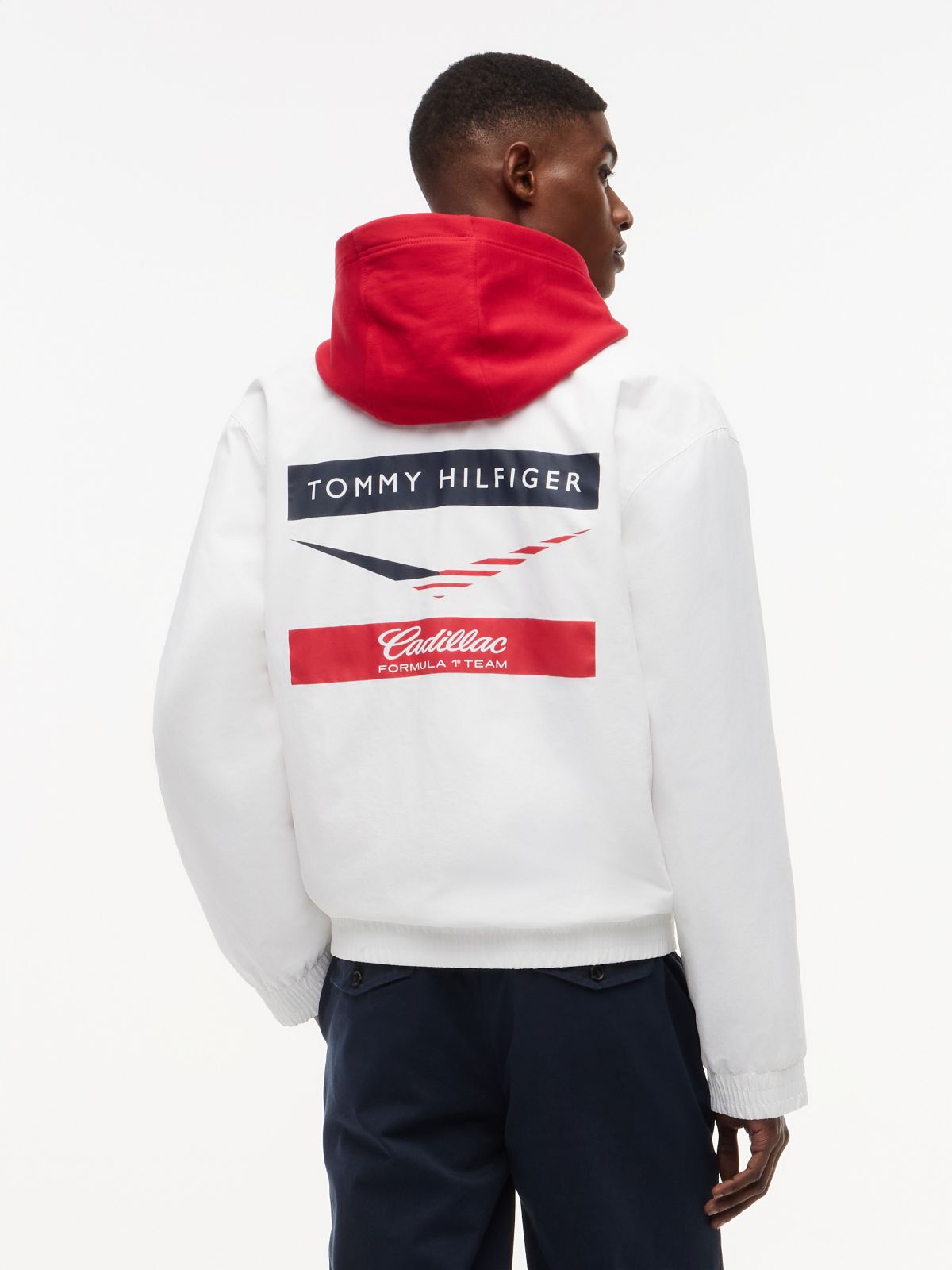 Tommy x Cadillac F1® Team Coach Jacket — White
