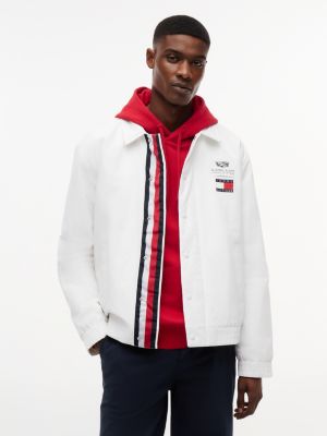 Tommy x Cadillac F1&reg; Team Coach Jacket, White