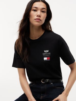 Мужская футболка Tommy Hilfiger Tommy x Cadillac F1® Team Logo, цвет: Чёрный — фото 6