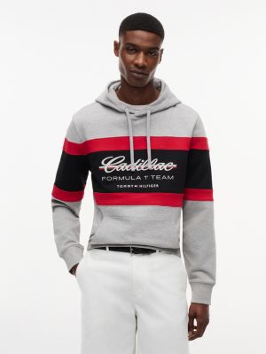 Tommy x Cadillac F1&reg; Team Script Hoodie, Light Grey Heather