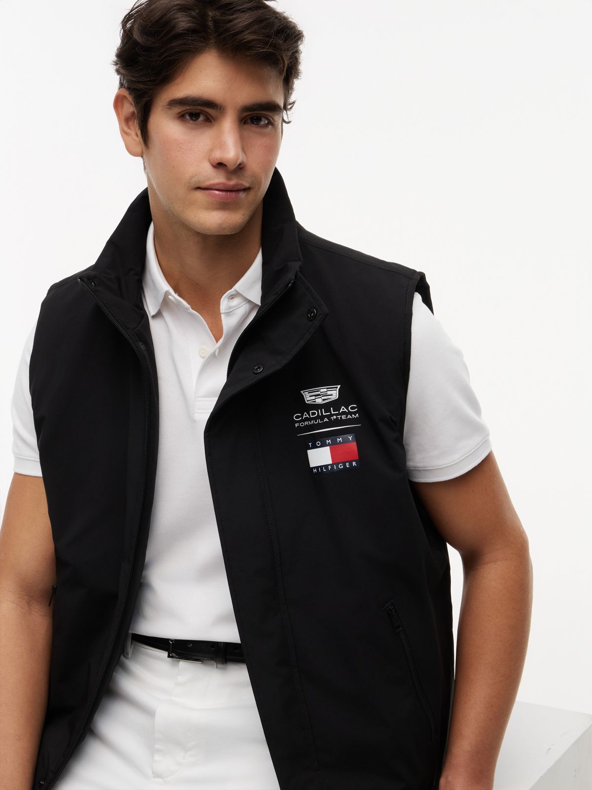 Tommy x Cadillac F1® Team Logo Vest — Black