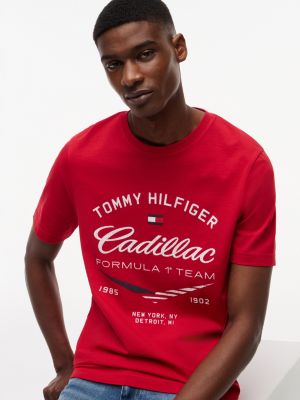 Мужские футболки Tommy Hilfiger Tommy x Cadillac F1® Team Retro Chevron T-Shirt — фото 3