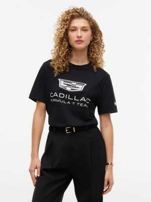 Мужская футболка Tommy Hilfiger Tommy x Cadillac F1® Team Logo, цвет: Чёрный — фото 2