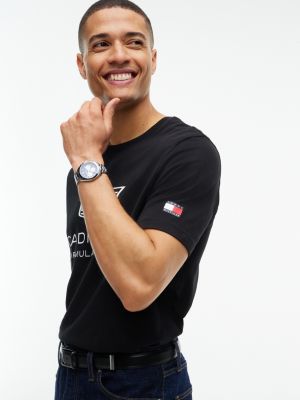 Мужская футболка Tommy Hilfiger Tommy x Cadillac F1® Team Logo, цвет: Чёрный — фото 5