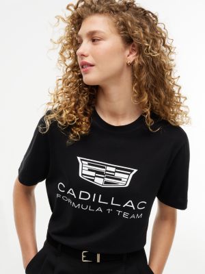 Мужская футболка Tommy Hilfiger Tommy x Cadillac F1® Team Logo, цвет: Чёрный — фото 6