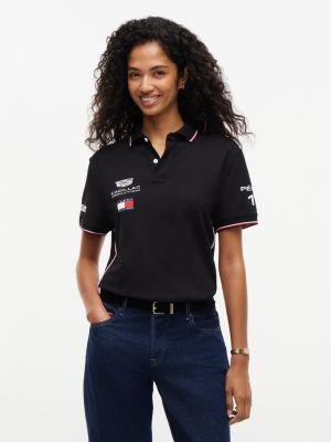 Мужское поло Tommy Hilfiger Tommy x Cadillac F1® Team Replica Polo, цвет: Чёрный — фото 2
