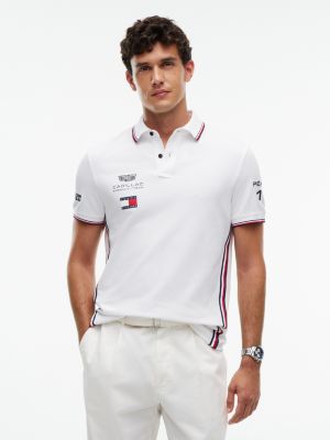 Tommy x Cadillac F1&reg; Team Replica Polo, White