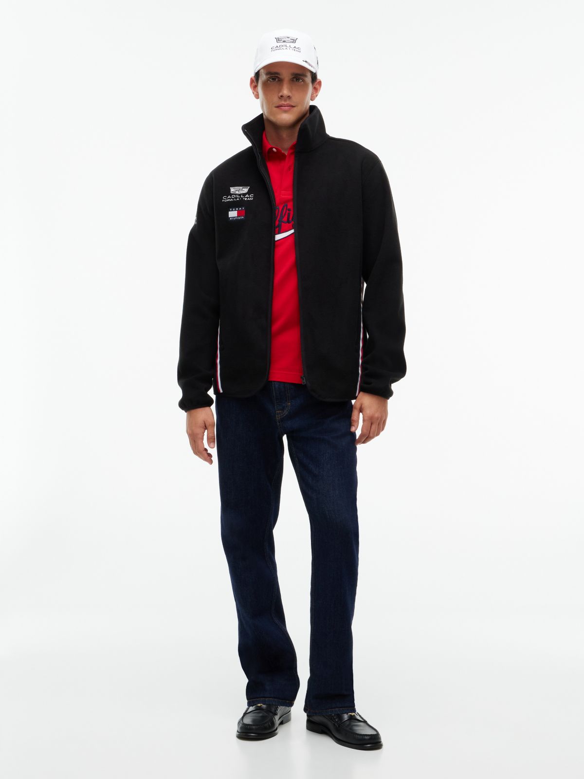 Tommy x Cadillac F1® Team Replica Fleece Jacket — Black