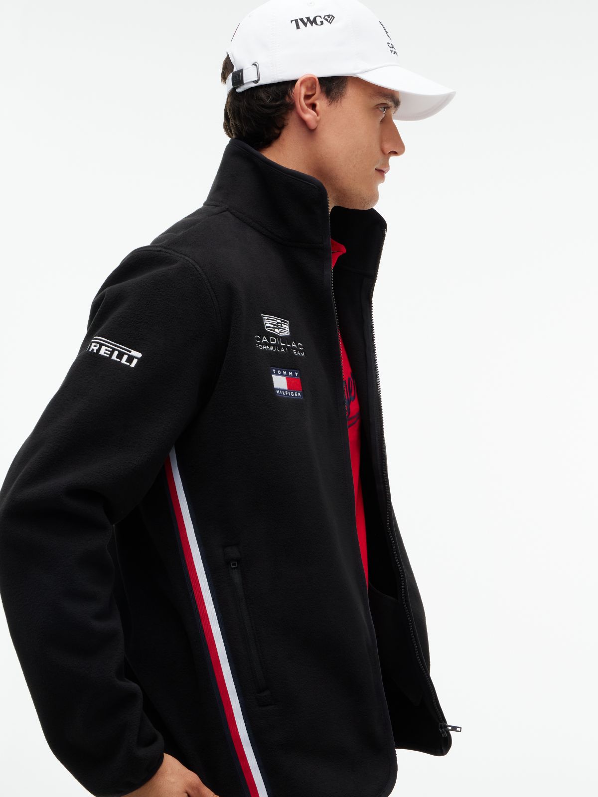 Tommy x Cadillac F1® Team Replica Fleece Jacket — Black