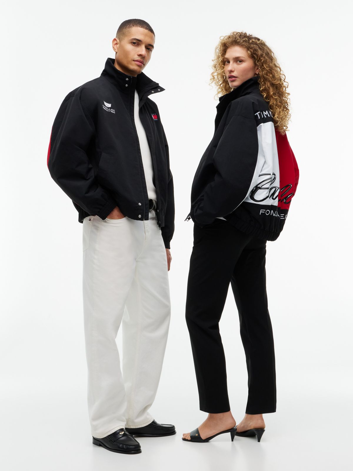 Tommy x Cadillac F1® Team Back Flag Jacket — Black