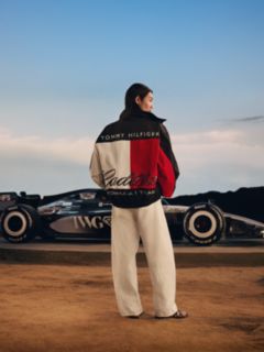 Tommy x Cadillac F1® Team Back Flag Jacket — Black 15