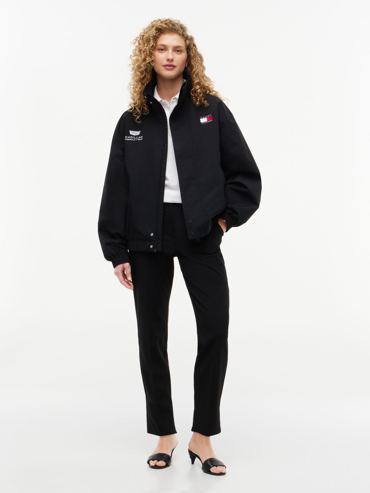 Tommy x Cadillac F1® Team Back Flag Jacket — Black