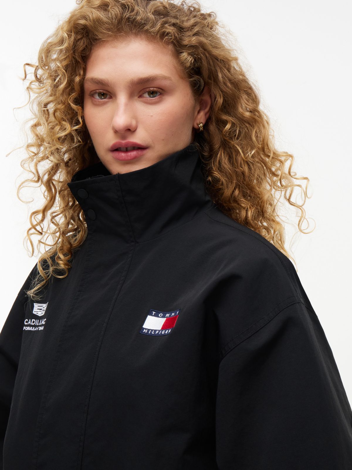 Tommy x Cadillac F1® Team Back Flag Jacket — Black