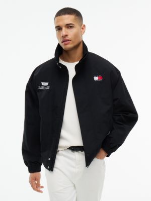 Tommy x Cadillac F1&reg; Team Back Flag Jacket, Black