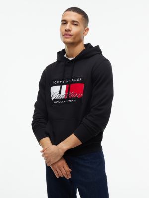 Tommy x Cadillac F1&reg; Team Flag Hoodie, Black