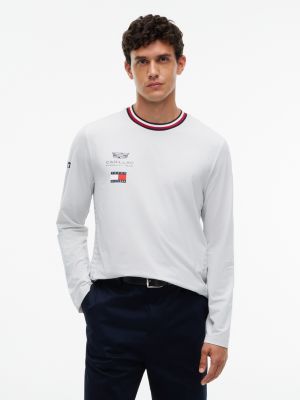 Tommy x Cadillac F1&reg; Team Long-Sleeve Replica T-Shirt, Stone Grey