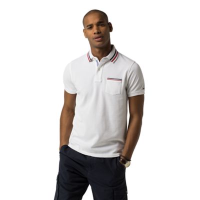 tommy tipped slim polo