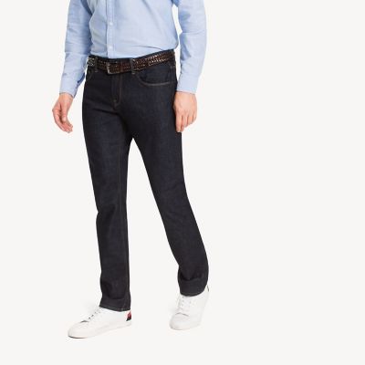tommy hilfiger men's straight fit stretch jeans