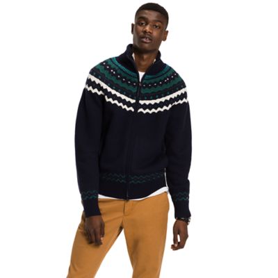 tommy hilfiger fair isle cardigan