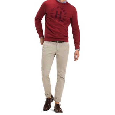 tommy hilfiger denton straight fit chinos