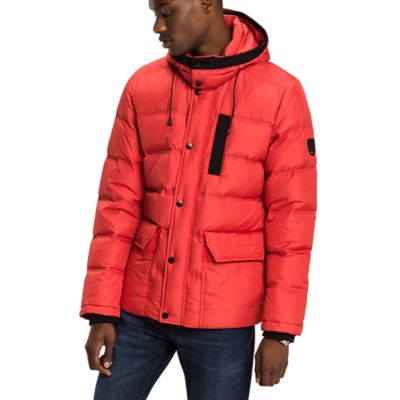 tommy hooded down bomber