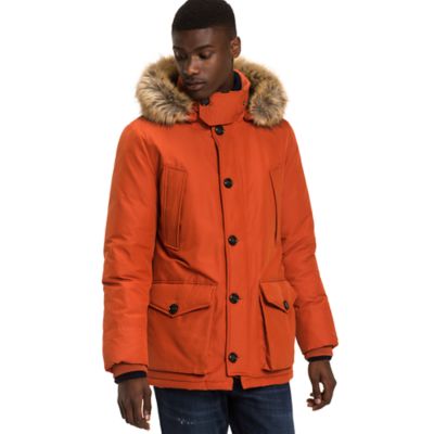 tommy hilfiger men's coat with fur