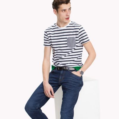 stripe hilfiger tee