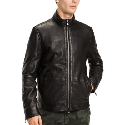 leather jacket mens tommy hilfiger