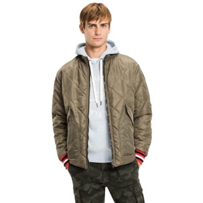 tommy hilfiger camo bomber