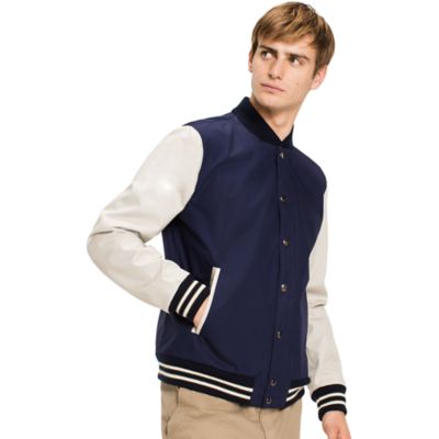 tommy hilfiger letterman jacket