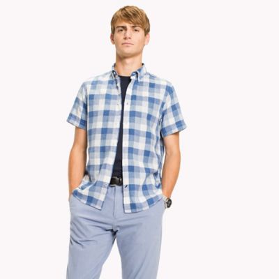 Cotton Linen Short-Sleeve Shirt | Tommy 