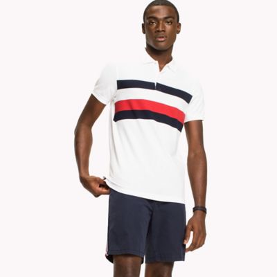 tommy hilfiger chest stripe polo