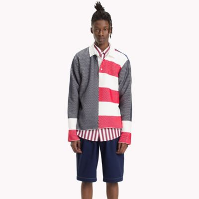 tommy jeans colorblock rugby shirt