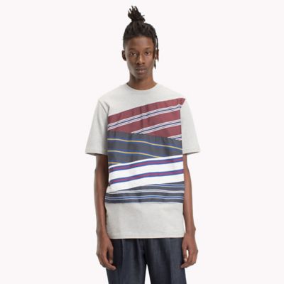 tommy jeans collegiate stripe tee