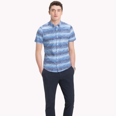 tommy hilfiger men's slim fit shirt