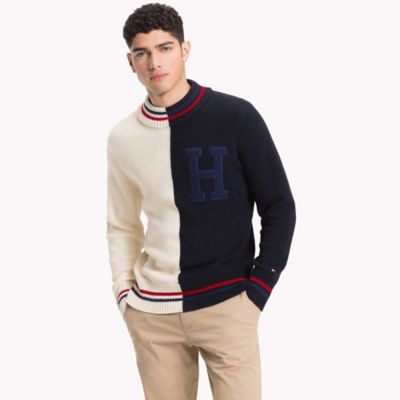 Two-Tone Monogram Sweater | Tommy Hilfiger