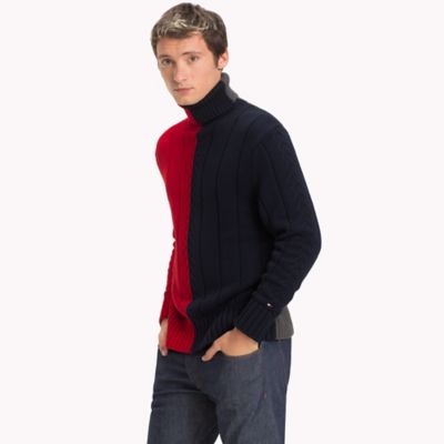 Colorblock Turtleneck Sweater | Tommy 