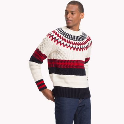 Wool Fair Isle Pattern Sweater | Tommy 