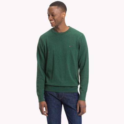 tommy hilfiger cotton silk crew neck