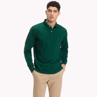 tommy hilfiger green long sleeve