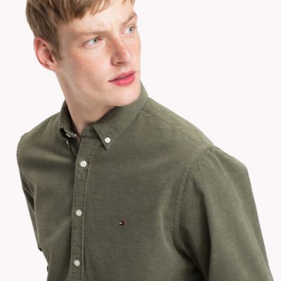 tommy hilfiger heather corduroy shirt
