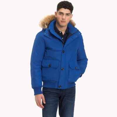 tommy hooded down bomber